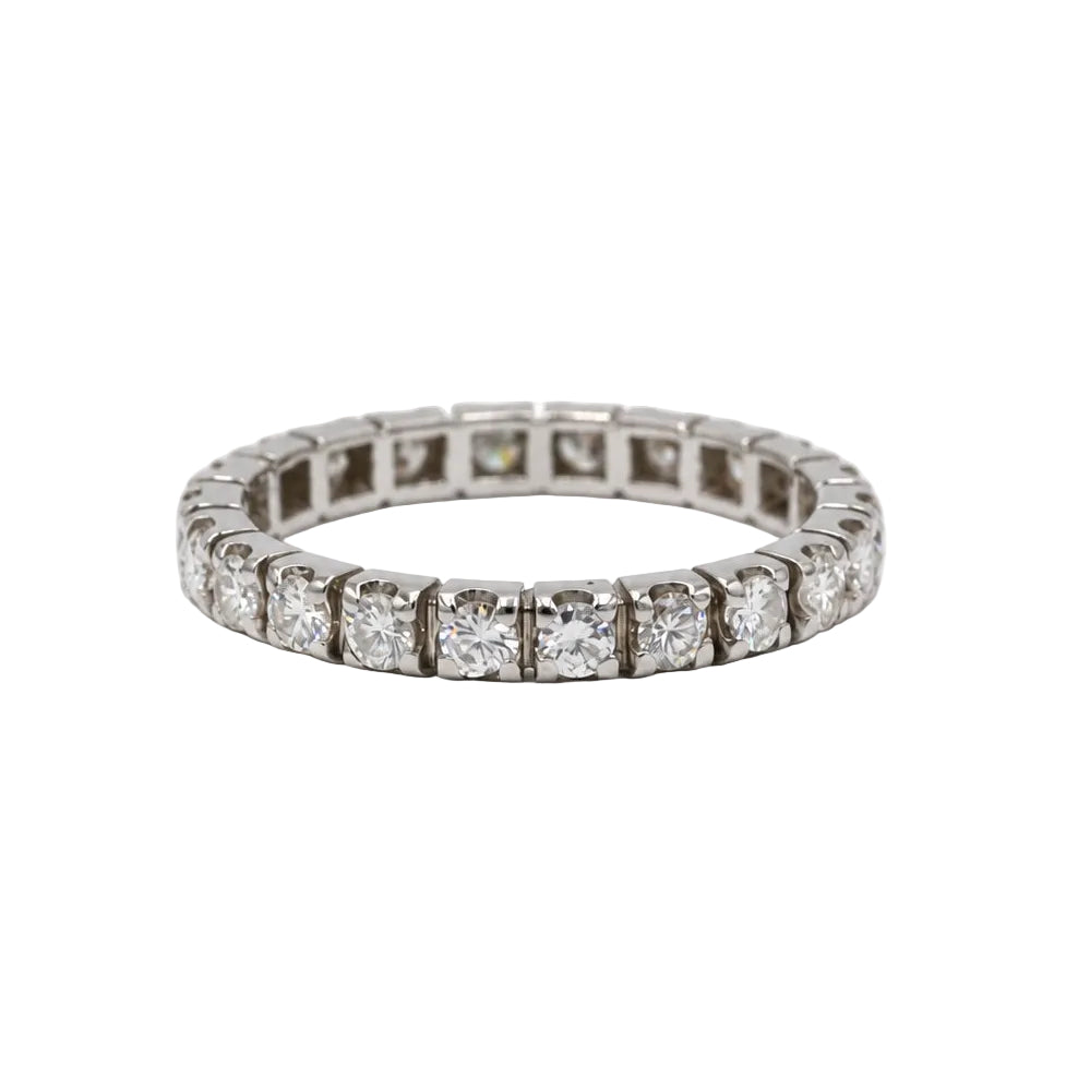 Bague Alliance en or blanc et diamants