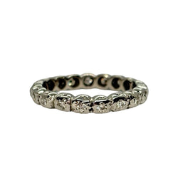 White Gold and Diamond Wedding Band