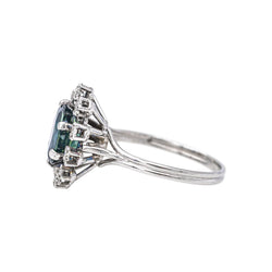Bague Pompadour Or blanc Saphir