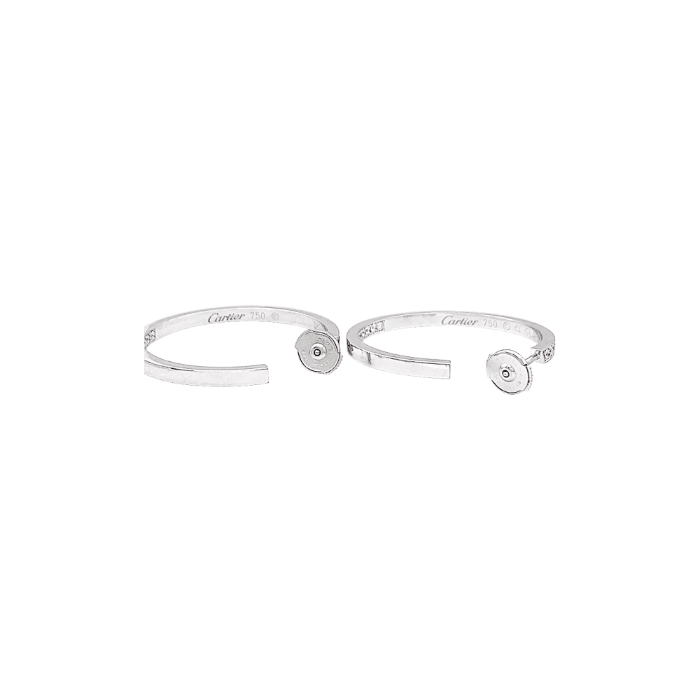 Earrings Cartier, white gold and diamonds.