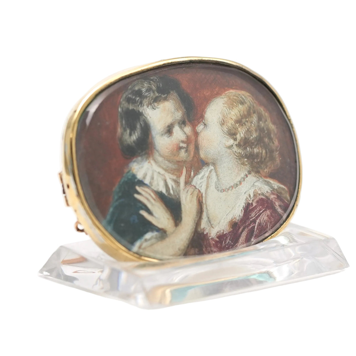 Yellow Gold and Mother-of-Pearl Brooch