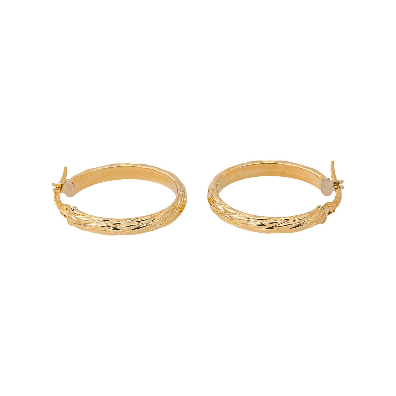 Yellow gold Hoop earrings