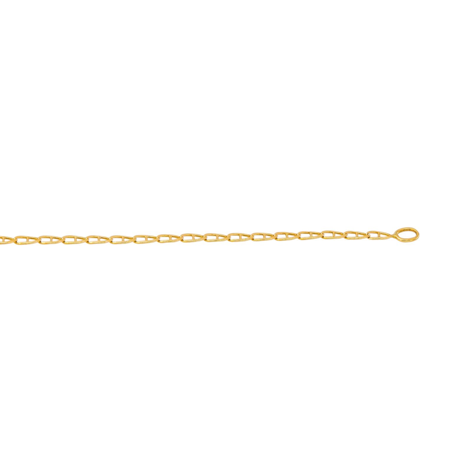 Yellow Gold Nautical Link Necklace