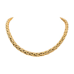 Collier Maille palmier Or jaune