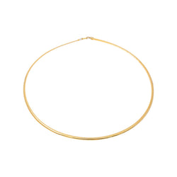 Yellow Gold Omega Link Necklace