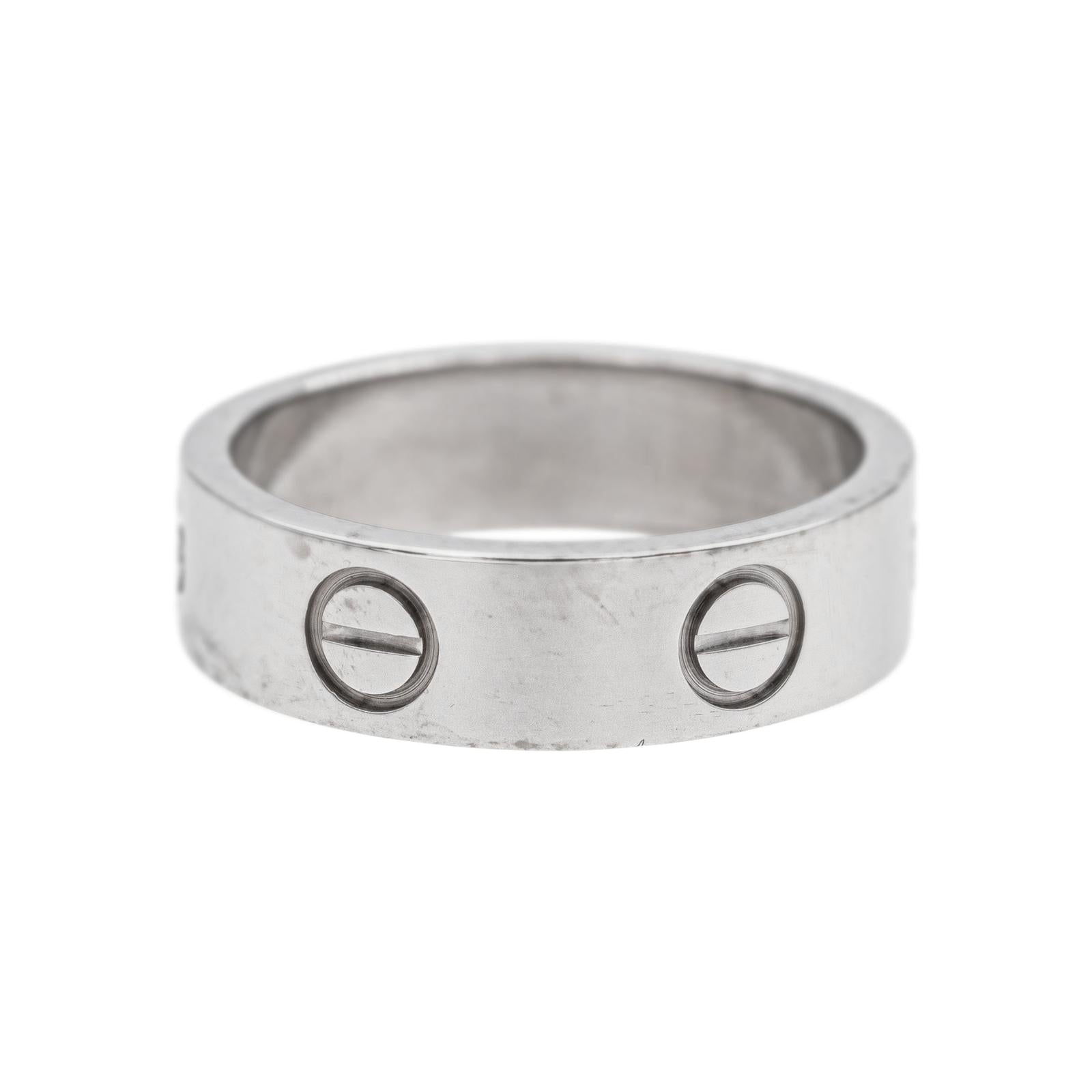 Cartier  Bague  Love  Or blanc