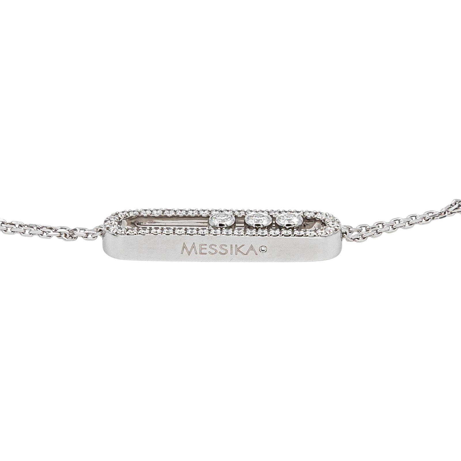 Messika Collier Move Or blanc Diamant