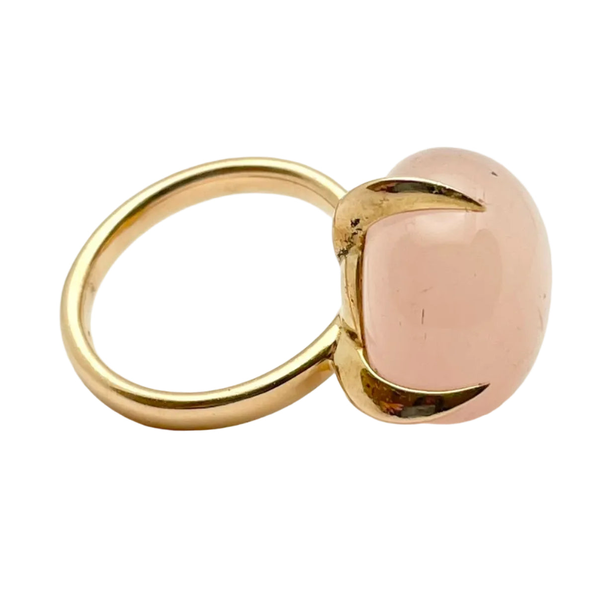 POMELLATO "Veleno" Solitaire Ring in yellow gold with moonstone