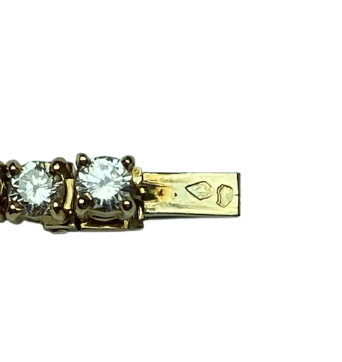 "Rivière" Necklace in Yellow Gold and Diamonds