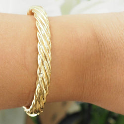Yellow Gold Bangle Bracelet