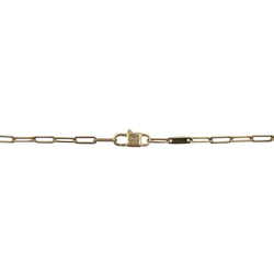 DINH VAN "R10 Handcuffs" Pendant Necklace in yellow gold and Lapis lazuli