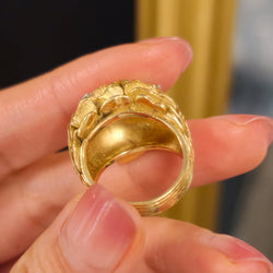 Yellow Gold and Diamond Cocktail Ring