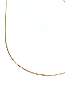 Rose gold chain with curb chain design