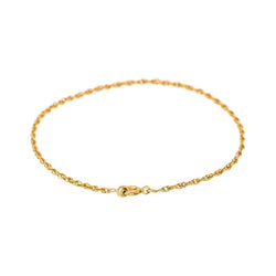 Double-Twisted Forçat Link Bracelet  Yellow gold