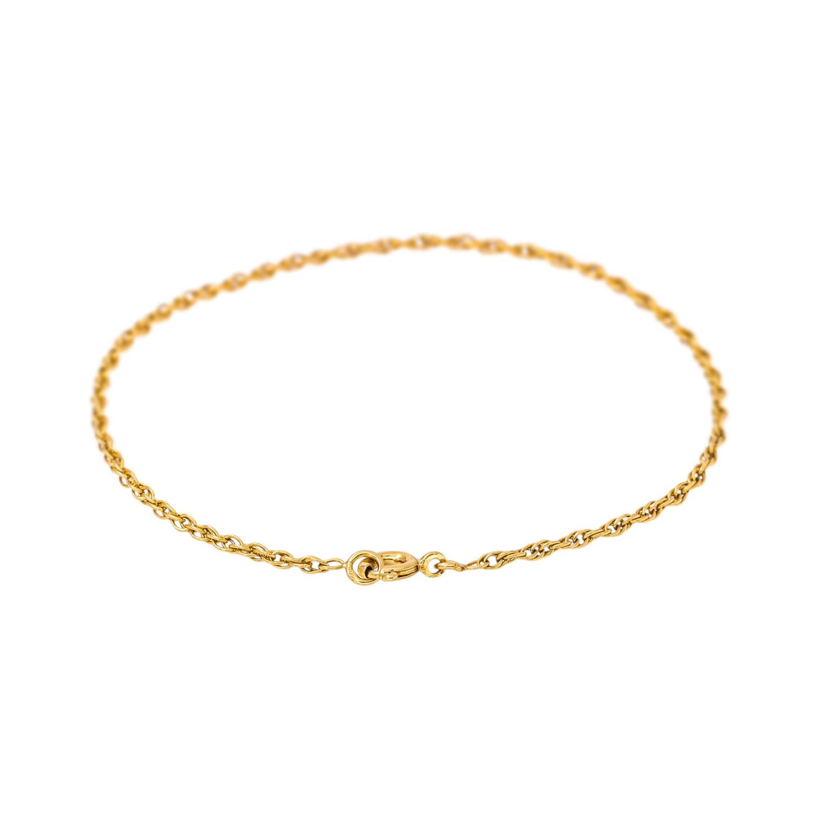 Double-Twisted Forçat Link Bracelet  Yellow gold
