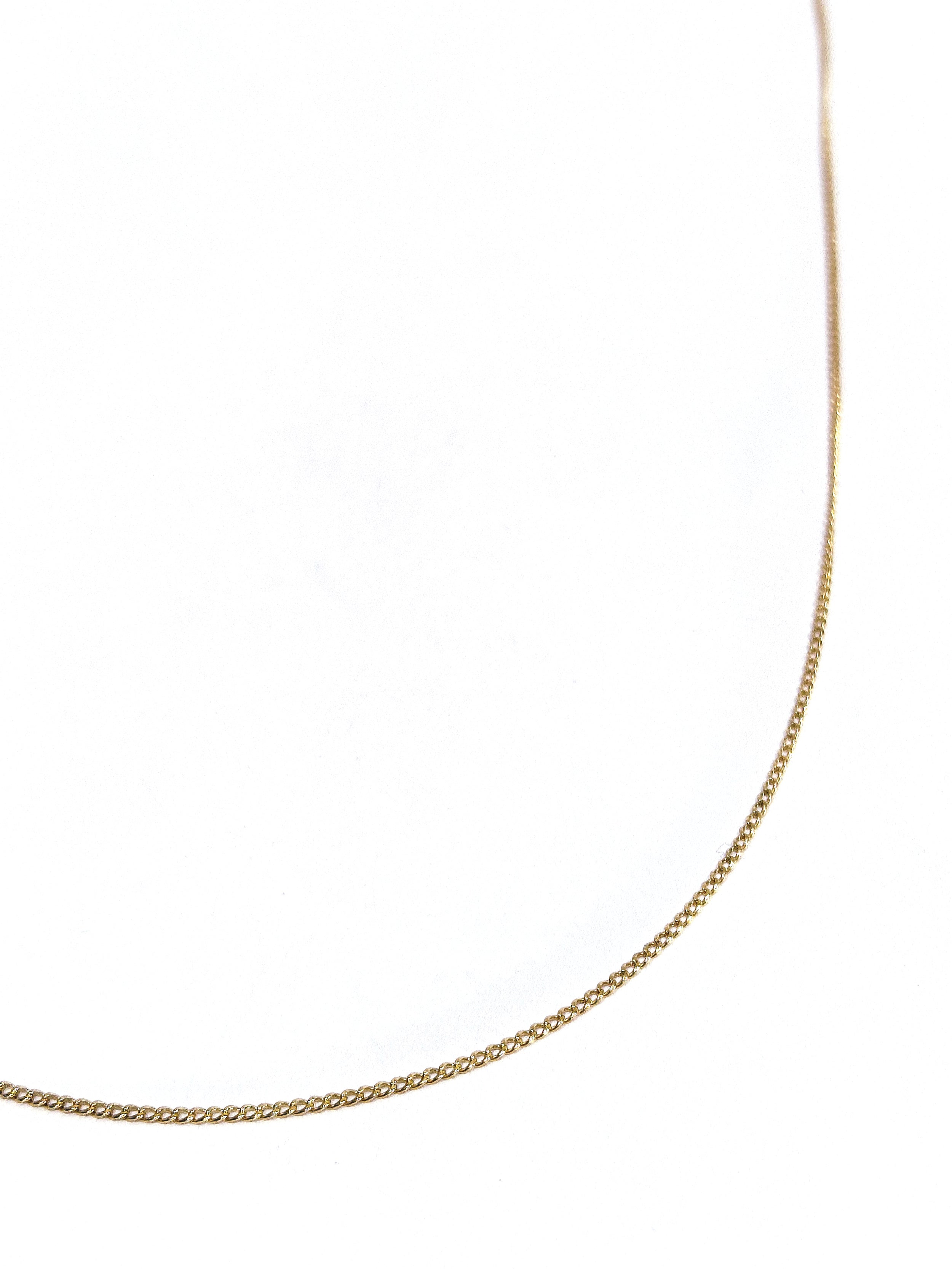 Rose gold chain with curb chain design