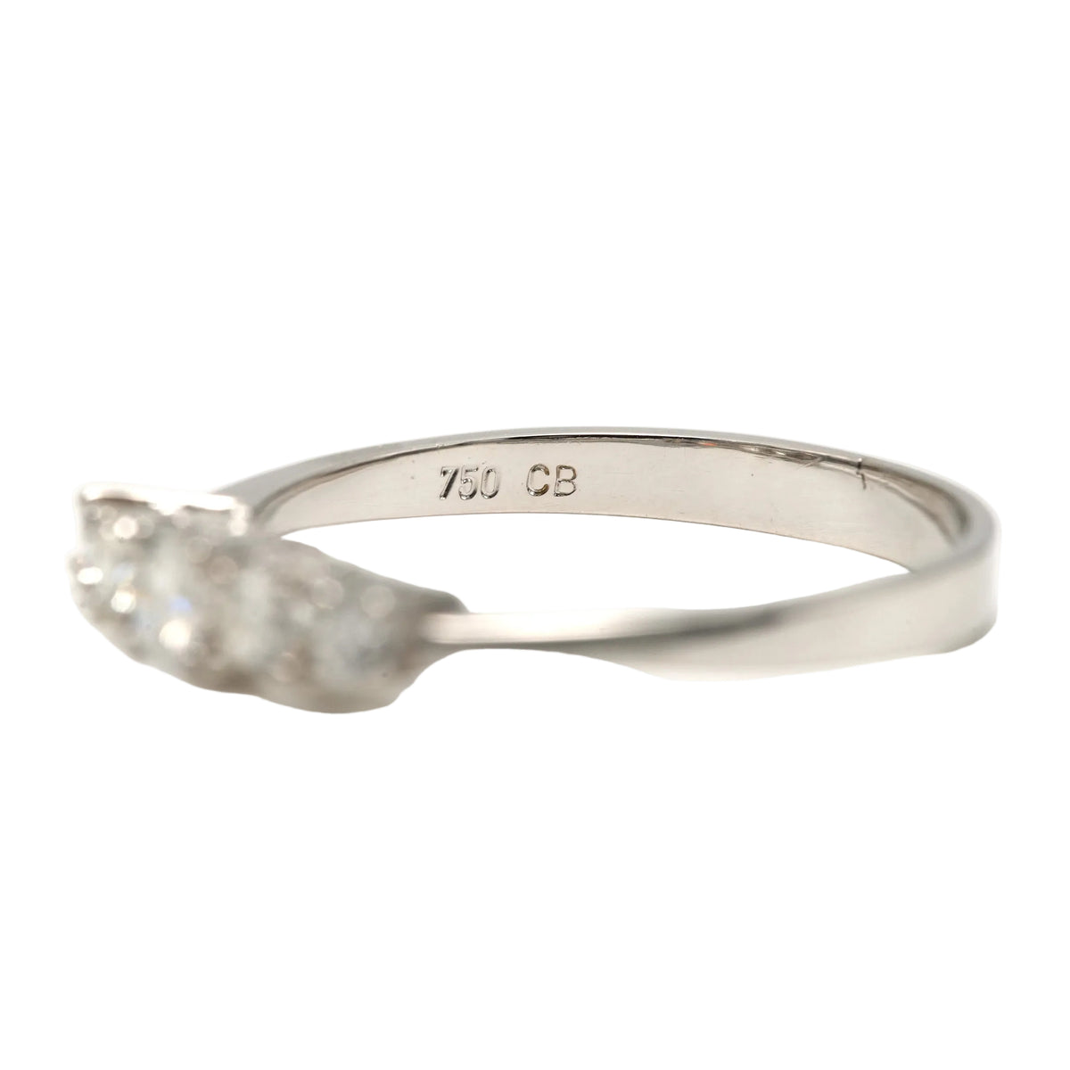 White Gold and Diamond Wedding Band