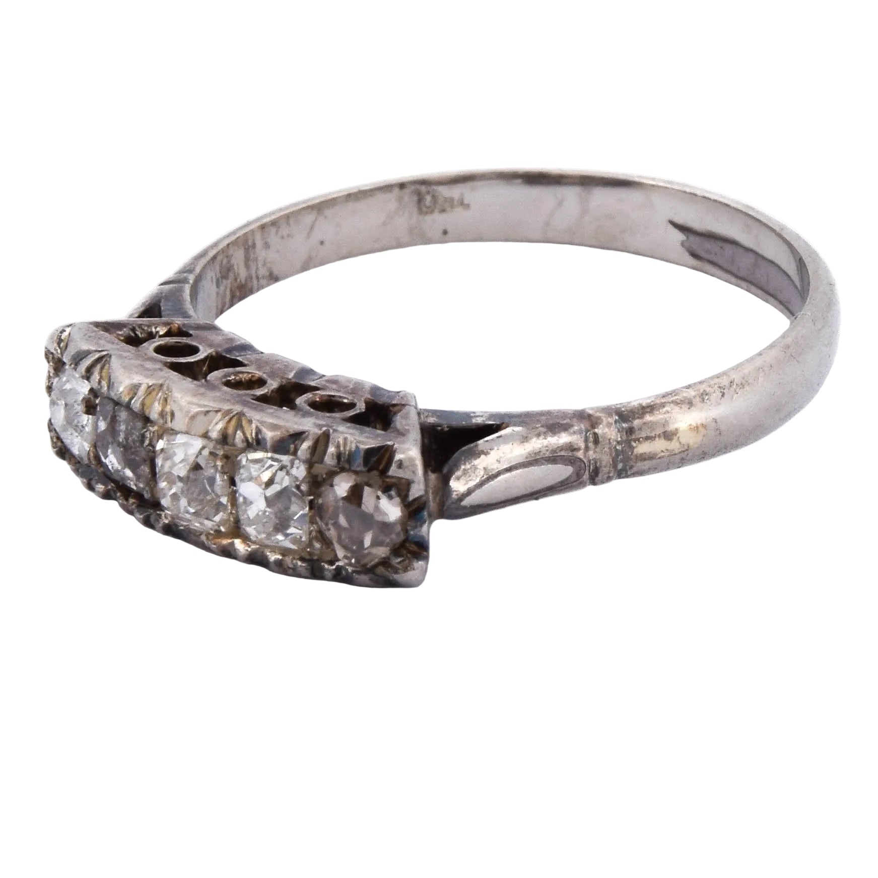 White gold and Diamond Garter Ring
