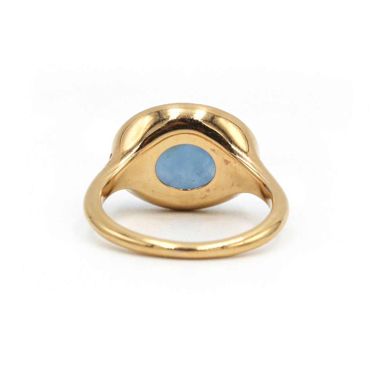 Bague en or jaune, diamants et jade jadéite