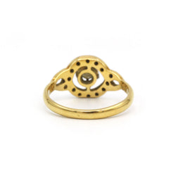 Yellow gold, Platinum, and Diamond ring