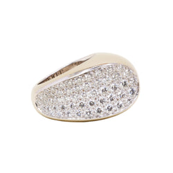 FRED "Candy" White Gold and Diamond Bangle Ring