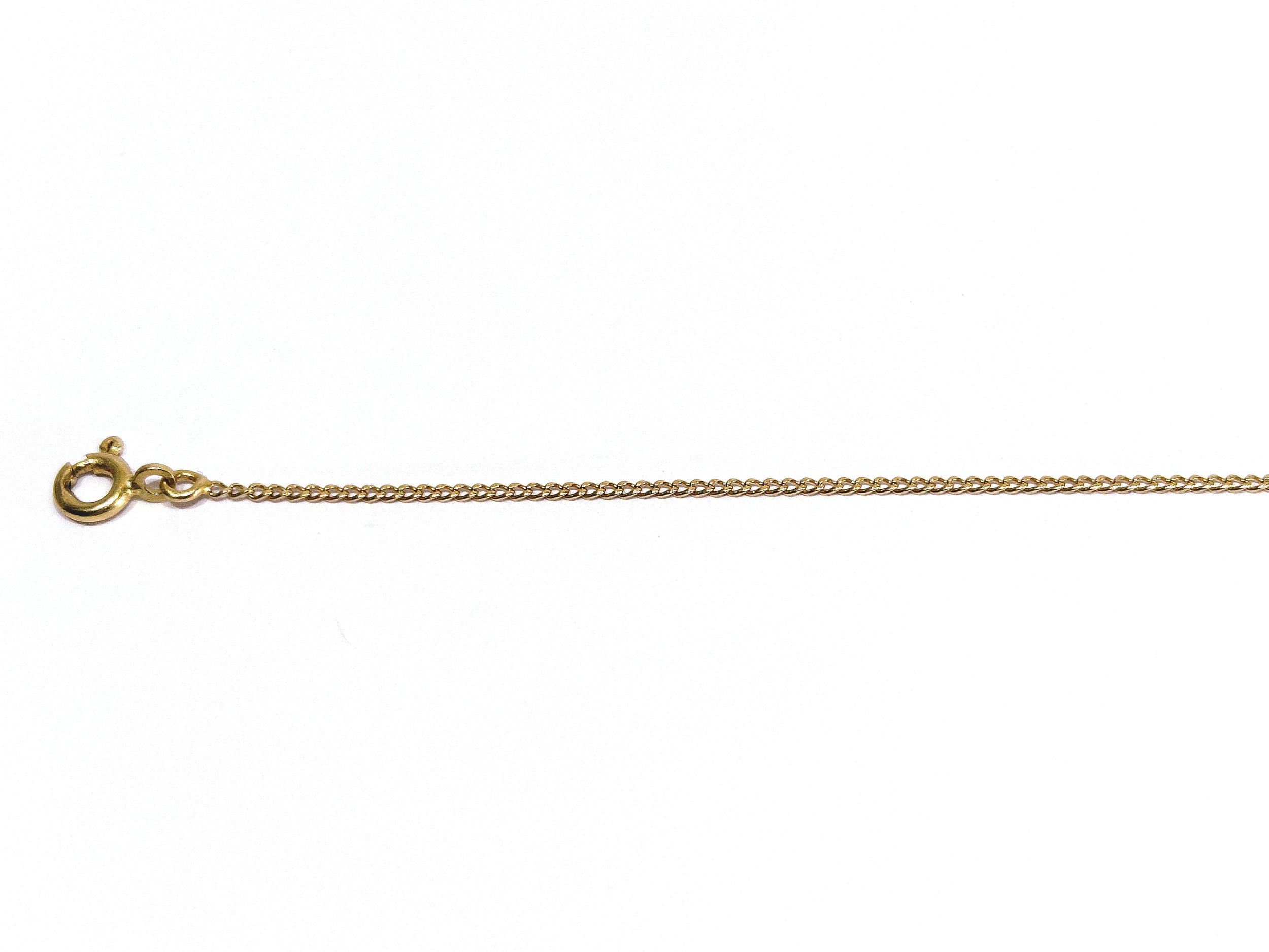 Rose gold chain with curb chain design