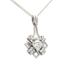 Platinum and Diamond Pendant