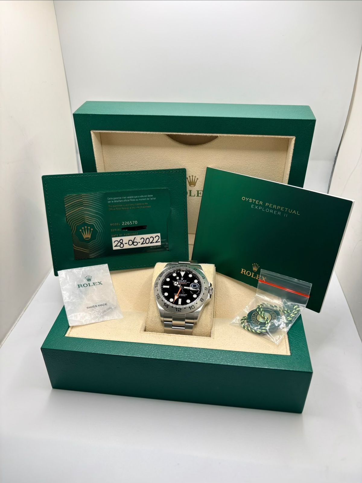 ROLEX "Explorer" Watch in Stainless Steel