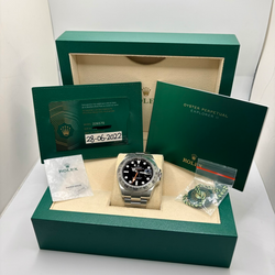 ROLEX "Explorer" Watch in Steel