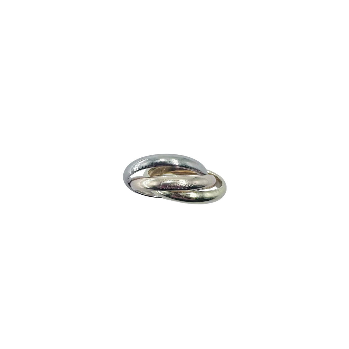 CARTIER "Trinity" Ring in white gold, yellow gold, and rose gold