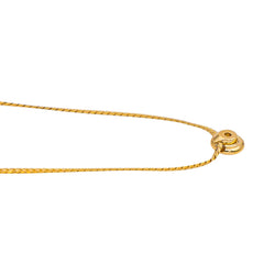 Yellow Gold Solitaire Diamond Necklace