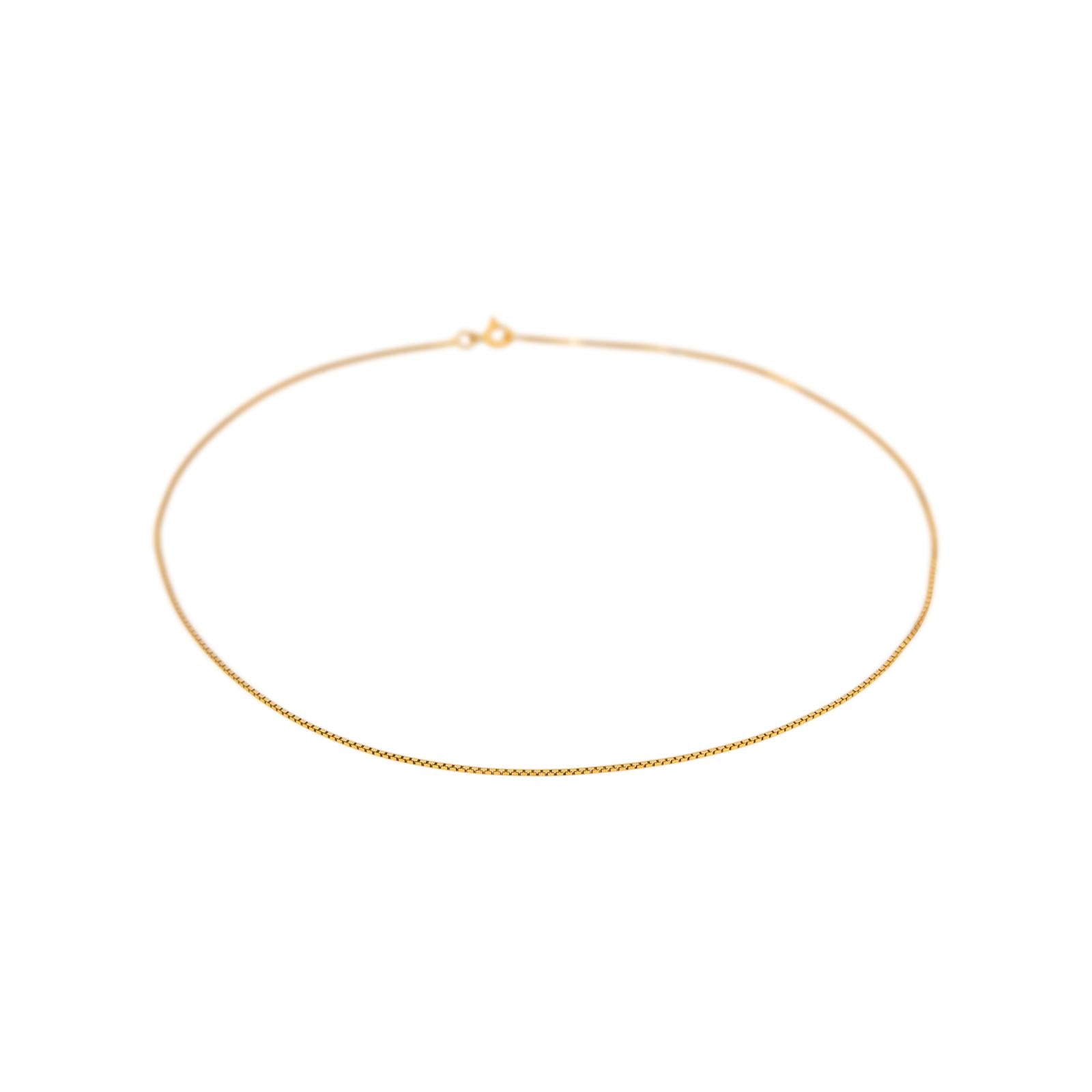 Necklace Box chain Yellow gold