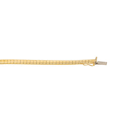 Yellow Gold Omega Link Necklace