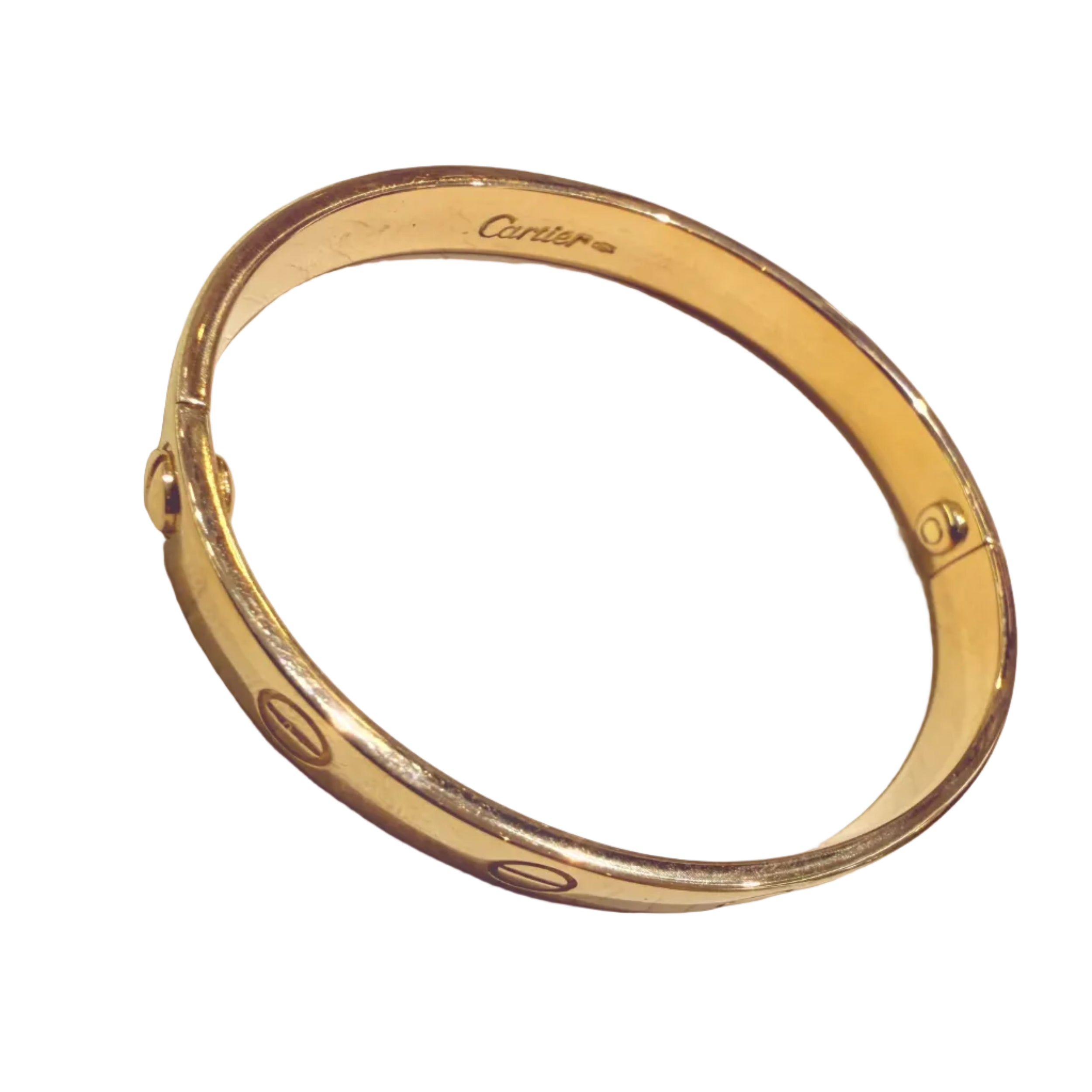 CARTIER "Love" Yellow Gold Bangle Bracelet