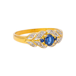 Yellow Gold Sapphire Ring