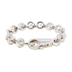 HERMÈS "Voltige" Silver Link Bracelet