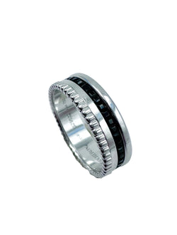 BOUCHERON "Quatre Black Edition" Ring in white gold and black PVD
