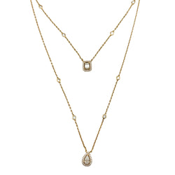 MESSIKA "My Twin" PM Double-Strand Necklace in rose gold and diamonds