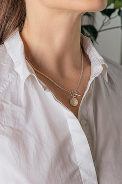 Hermès Collier Maille forçat Ex-Libris Argent