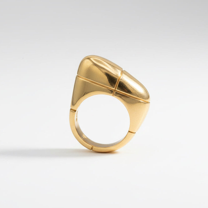 Bague Jonc FRED en or blanc et or jaune