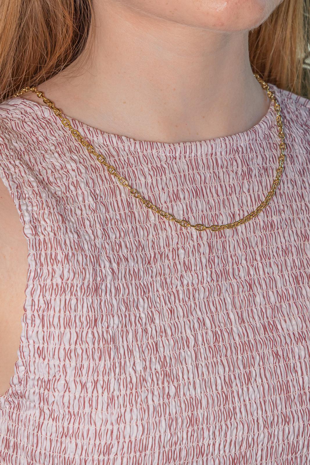 Collier Chaîne Marine Or jaune