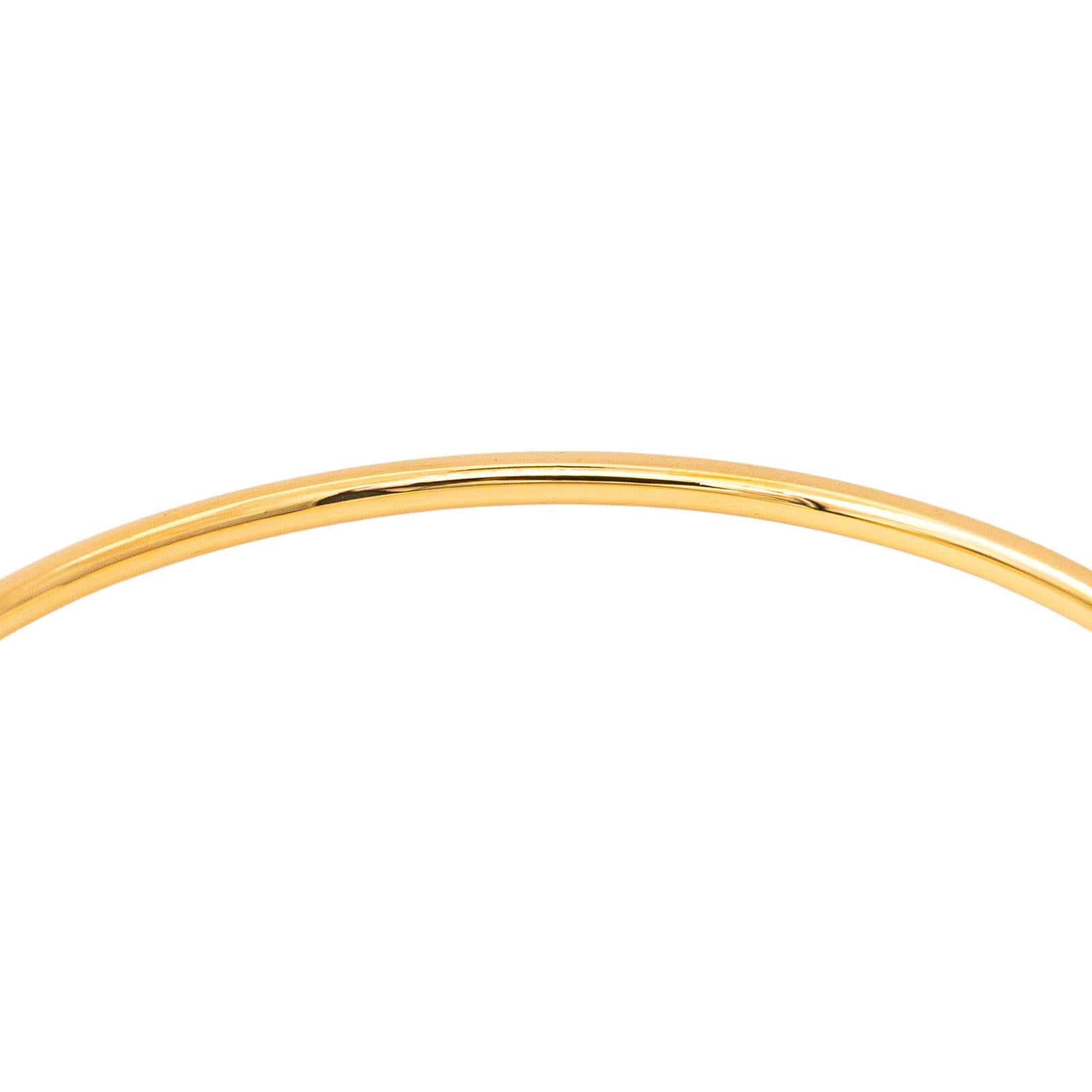 Yellow Gold Bangle Bracelet