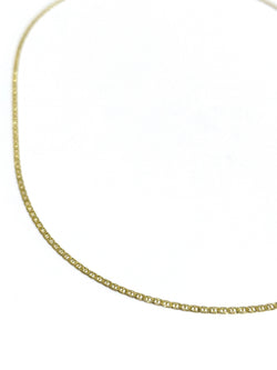 Yellow gold chain with marine-style links