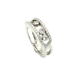 MESSIKA "Move Classique" GM Pave Ring in white gold and diamonds