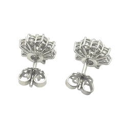 White gold and diamonds Earrings Puces