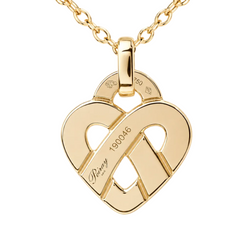 POIRAY "Entrelacé" PM Pendant Necklace in Yellow Gold