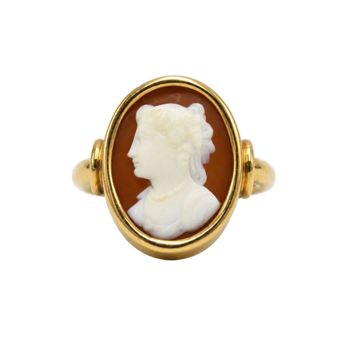 Yellow Gold Ring with Cameo