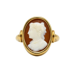 Yellow Gold Ring with Cameo