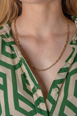 Yellow Gold Horse-Link Necklace