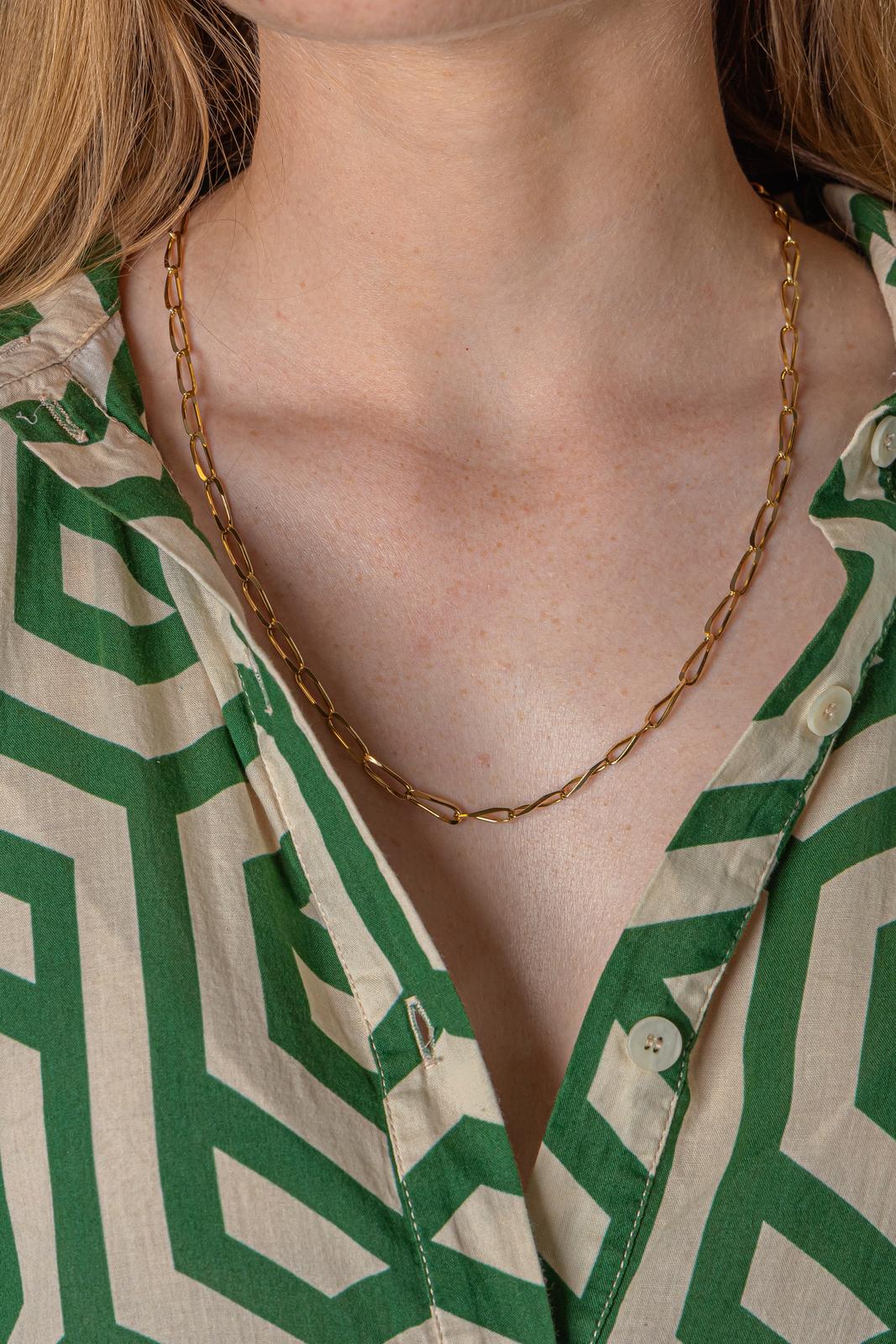 Yellow Gold Horse-Link Necklace
